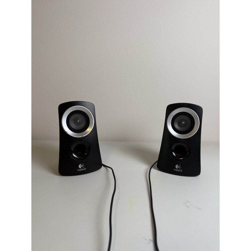 Logitech LS11 S-00035 2.0 Stereo Computer Speakers Black Silver Wired